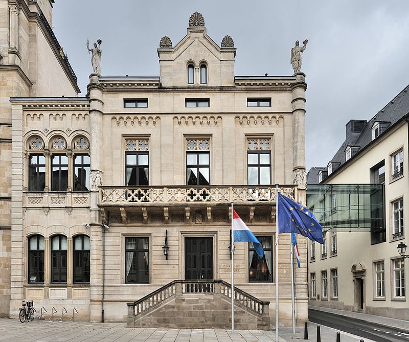 Chambre des députés, the Parliament of Luxembourg. Photo: Claude Meisch. 