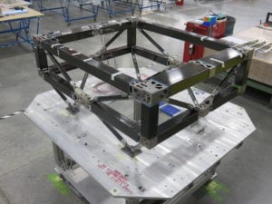 Boeing 3D printed parts that were incorporated in the SES 15 satellite. Photo: Boeing.