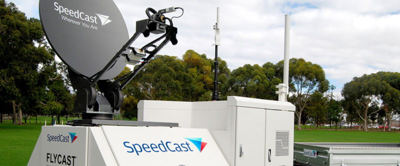 SpeedCast's FlyCast, a quick-deploy communications system. Photo: Speedcast. 