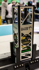 The CASPA payload will fly atop a Clyde Space 3u CubeSat. Photo: Clyde Space. 