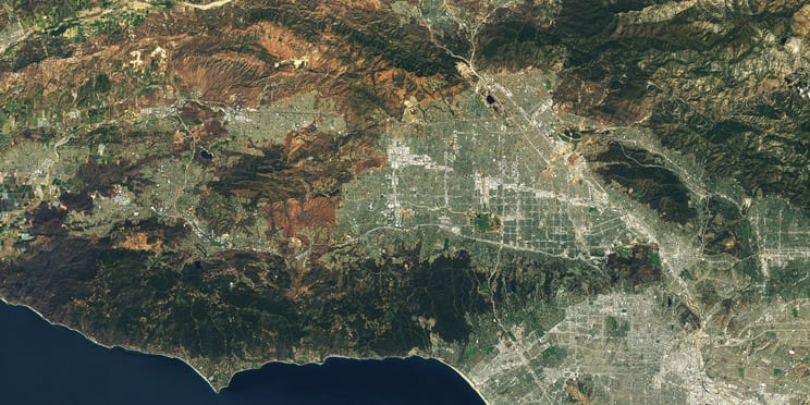 Landsat 8 image of Los Angeles. Photo: NASA.