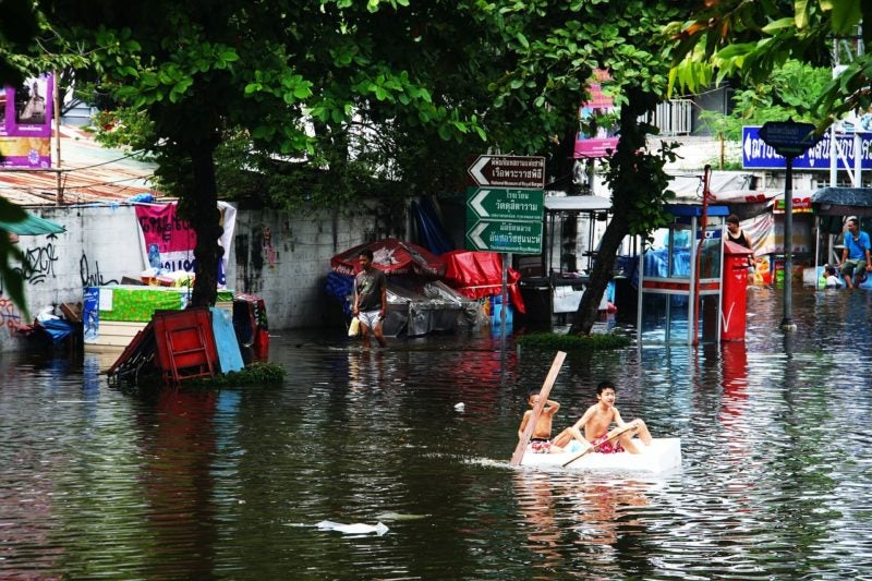 Image from the 2011 flood in Bankok, Thailand. Photo: Radiant.Earth. 