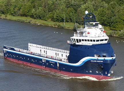 Highland Chieftan vessel. Photo: Gulfmark.