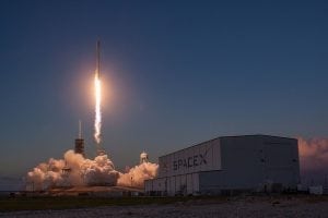 Falcon 9 lifts off for the launch of Echostar 105/SES 11 on Oct. 11. Photo: SpaceX.