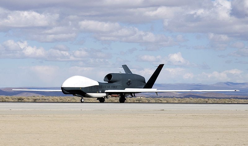 RQ-4 Global Hawk UAV at Edwards Air Force Base in California. Photo: U.S. Air Force/Chad Bellay. 
