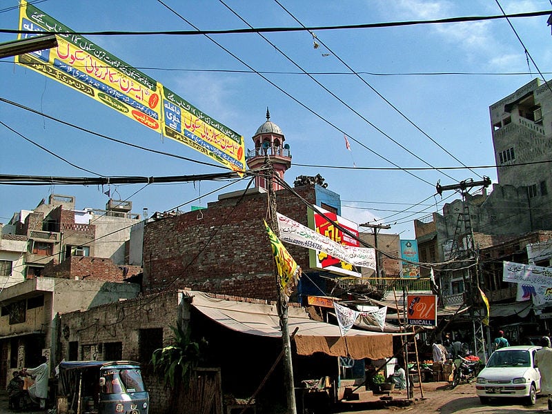Lahore, Pakistan. Photo: Wikimedia. 