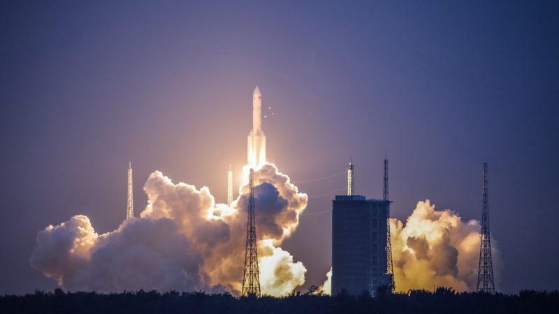The second launch of China's heavy-lift carrier rocket, the Long March-5, on July 2 was unsuccessful. Photo: CGTV.