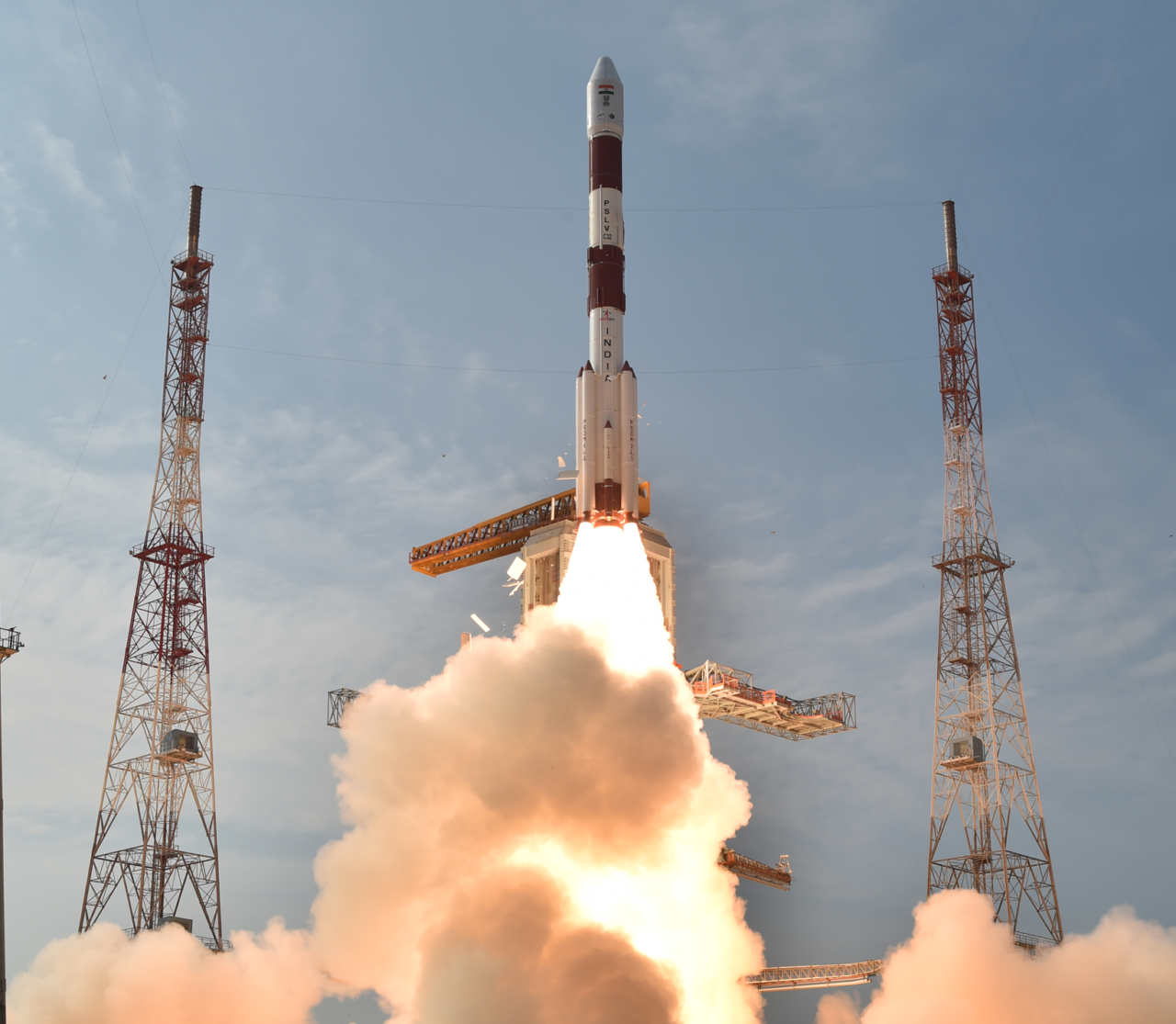 ISRO's PSLV launches the IRNSS-1F mission in March 2016. Photo: ISRO.