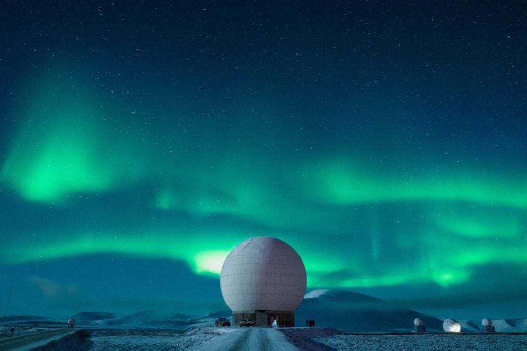 Svalbard, Norway, is the location of the northernmost Joint Polar Satellite System Common Ground System station. Photo: Raytheon.