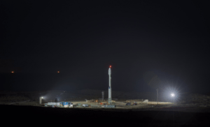 Orbital ATK prepares Minotaur C on the pad the night before launch. Photo: Orbital ATK.