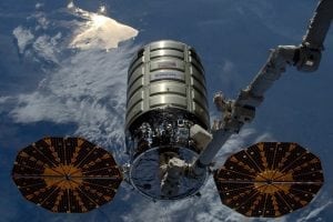 Orbital ATK's OA-8 Cygnus prepares to leave the International Space Station. Photo: NASA.