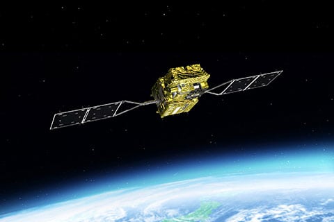 Rendition of JAXA's GCOM-C satellite (Shikisai). Photo: JAXA.