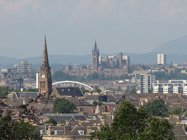 View of Glasgow, Scotland from Queens Park. Photo: Wikimedia.