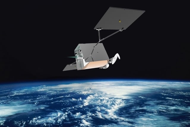 Rendition of one of OneWeb's broadband nanosatellites. Photo: OneWeb.