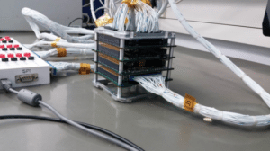 The SAMSON nanosatellites' on board computer. Photo: Asher Space Research Institute.