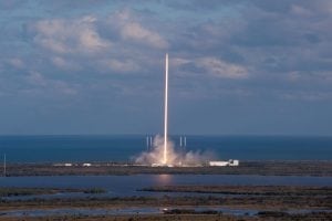 SpaceX's Falcon 9 launches GovSat 1 on Jan. 31, 2018. Photo: GovSat.