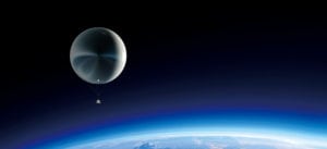 Rendition of Kuang=Chi's Travel spacecraft in near space. Photo: Kuang-Chi.