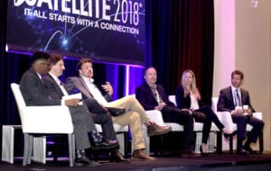 "New Launch Options to Orbit Part 1: Ridesharing and Small Satellite Launch Specialists" panel at SATELLITE 2018.