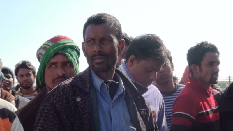 Migrant workers at Egyptian-Libyan border. Photo: EU Civil Protection and Humanitarian Aid Operations