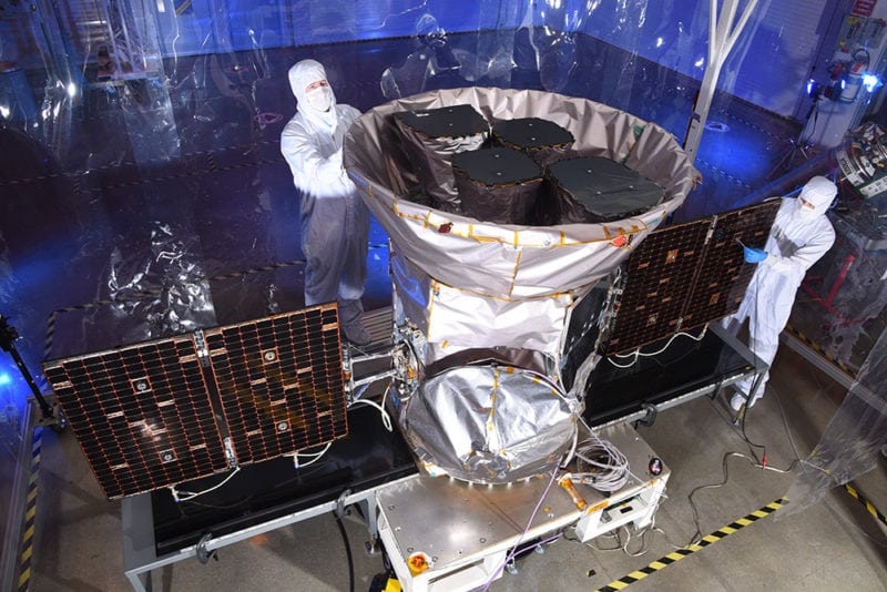 NASA's Transiting Exoplanet Survey Satellite (TESS). Photo: OrbitalATK