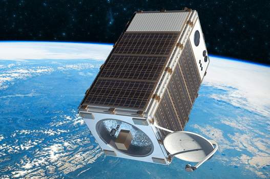 Rendition of EDF's MethaneSat spacecraft.