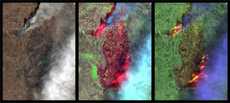Multi-spectral imagery from the Sentinel-2 image services