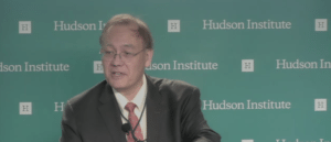 Scott Pace, executive secretary, National Space Council speaking at the "Space 2.0: U.S. Competitiveness and Policy in the New Space Era" at the Hudson Institute.