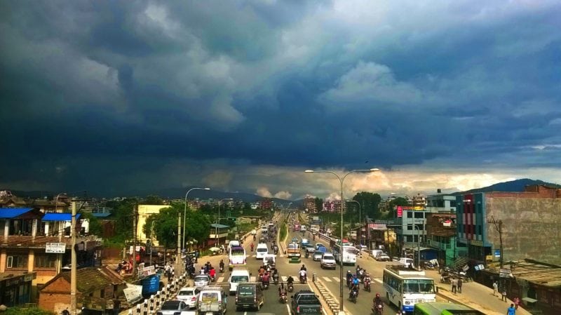 Kathmandu City during monsoon. Image credit: Amit Pokhrel.