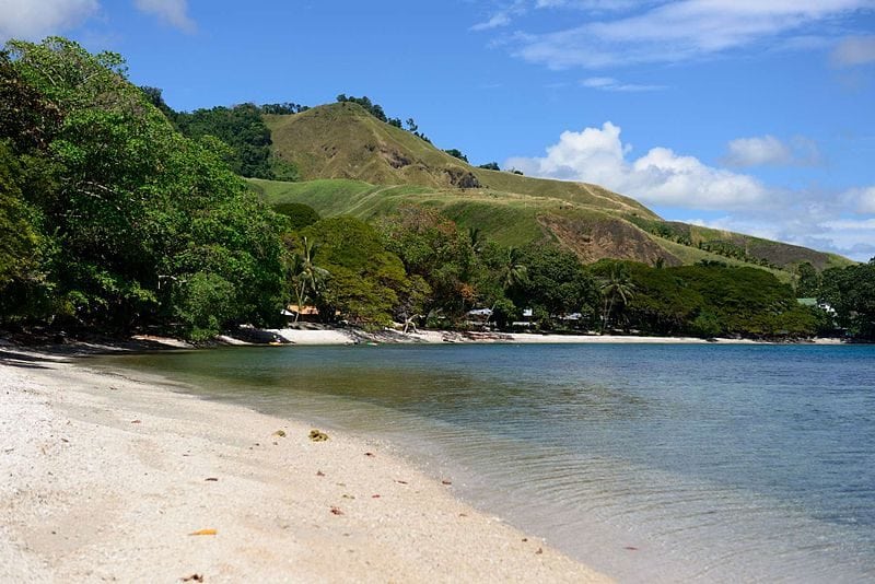 View of Visale beach taken from the eastern side looking west.