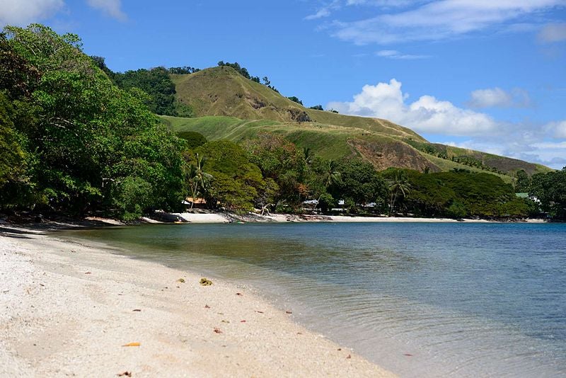 View of Visale beach taken from the eastern side looking west.