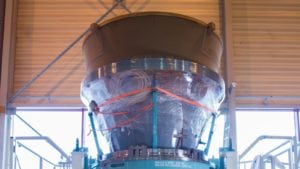 First nozzle produced for the P120 solid rocket motor. Photo: ArianeGroup