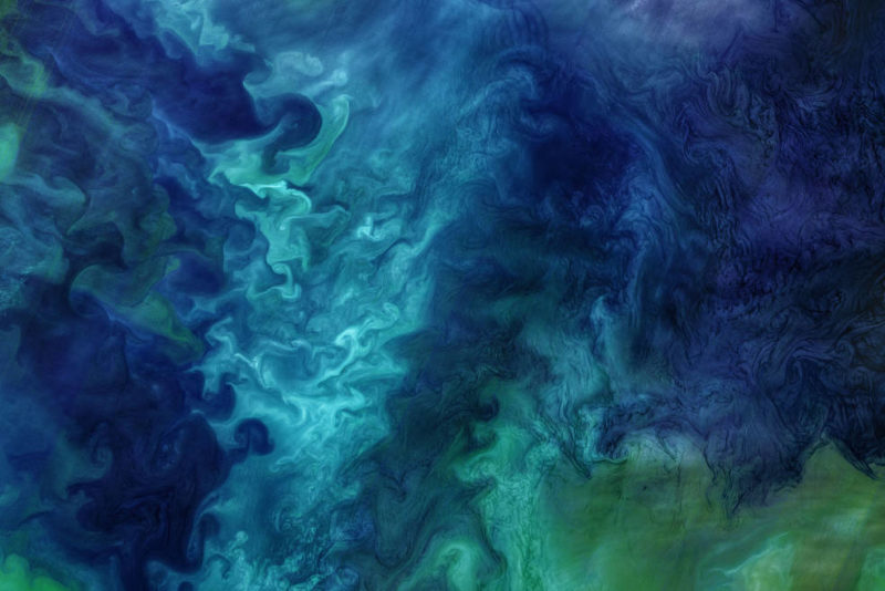 Image of the Chukchi Sea acquired on June 18, 2018, by the Operational Land Imager (OLI) on the Landsat 8 satellite. Photo: NASA, U. S. Geological Survey, Norman Kuring, Kathryn Hansen
