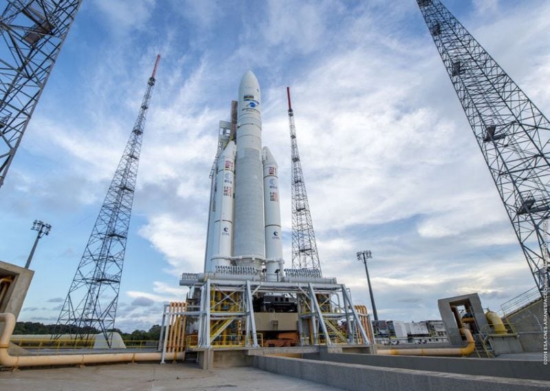 The Ariane 5 before its 100th mission. Photo: Arianespace