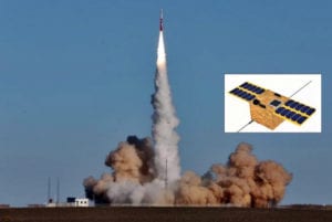 Zhuque-1 blasts-off from Jiuquan and, its payload nano-satellite named Future. Photo: CCTV