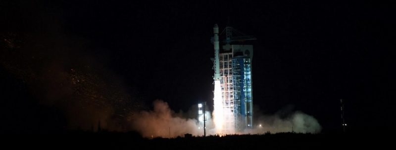 A Chinese Long March 2D, carrying five satellites. Photo: Xinhua