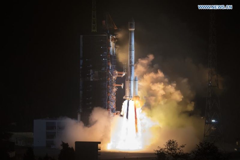 A Long March-3B carrier rocket during liftoff. Photo: Xinhua/Ju Zhenhua