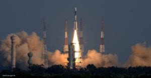 ISRO's GSLV lifting off on Dec. 19, carrying the GSAT-7A satellite. Photo: ISRO