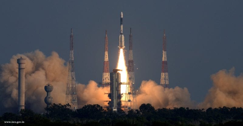ISRO's GSLV lifting off on Dec. 19, carrying the GSAT-7A satellite. Photo: ISRO