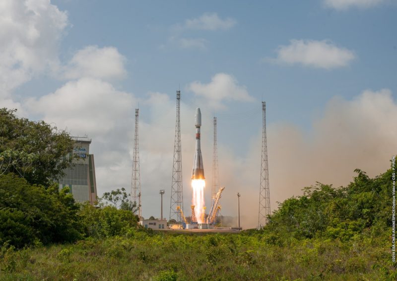 Arianespace's Soyuz rocket lifting off from Guiana Space Center on Dec. 19. Photo: Arianespace