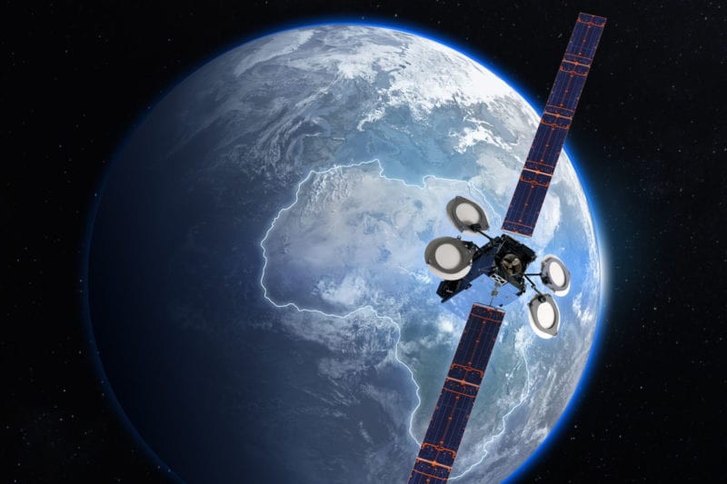 An artist rendition of the Boeing-built satellite. Photo: Boeing