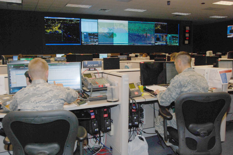 A look inside the U.S. Air and Space Operations Center. Photo: Wikipedia