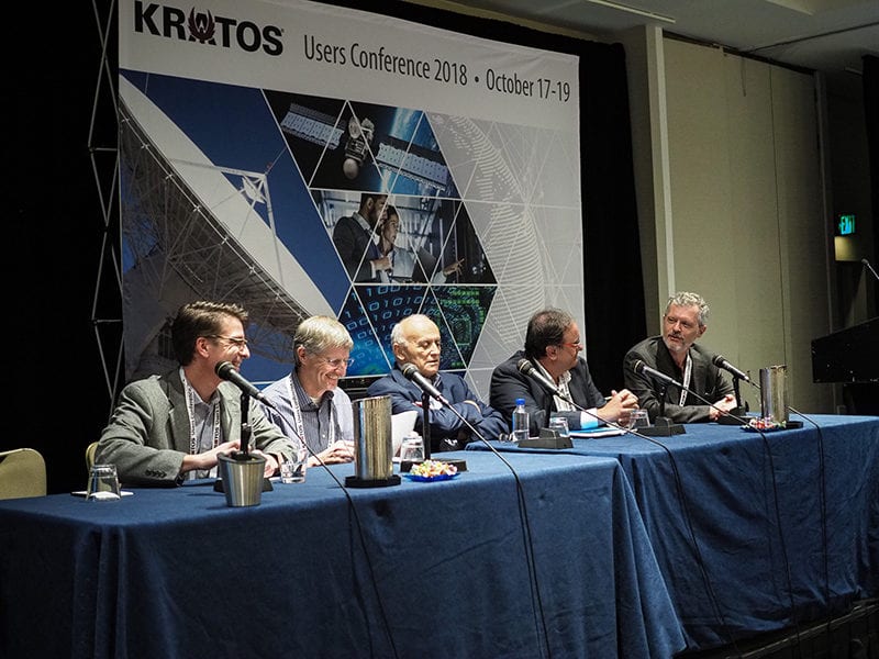 A panel at the 2018 Kratos Global Users Conference. Photo: Kratos