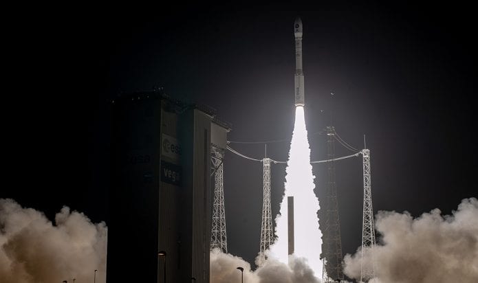 Arianespace launching Italy's Prisma satellite on a Vega rocket. Photo: Arianespace