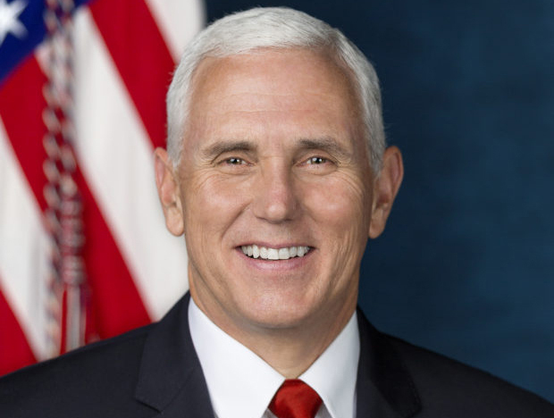 Vice President Micheal Pence poses for his official portrait at The White House, in Washington, D.C., on Tuesday, October 24, 2017. Photo: D. Myles Cullen