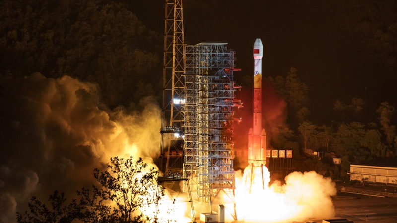 China launching a Long March-3C rocket carrying a BeiDou Navigation Satellite System satellite. Photo: CGTN