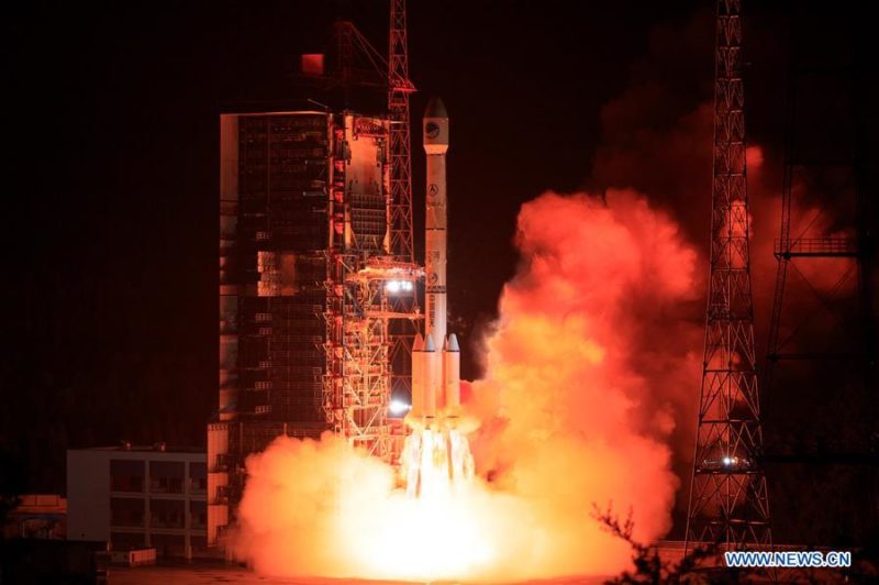 A Long March-3B rocket launching a BeiDou satellite on June 25, 2019. Photo: Xinhua