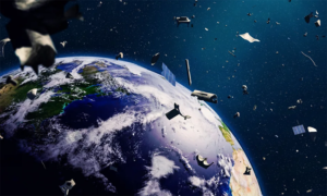 Artist rendition of space debris. Photo: Mashable India