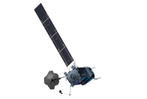 Dragonfly assembles the Restore-L spacecraft’s antenna while on-orbit. Photo: Maxar