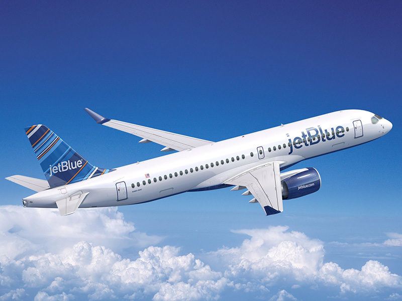 An Airbus A220-300 for JetBlue. Photo: Airbus