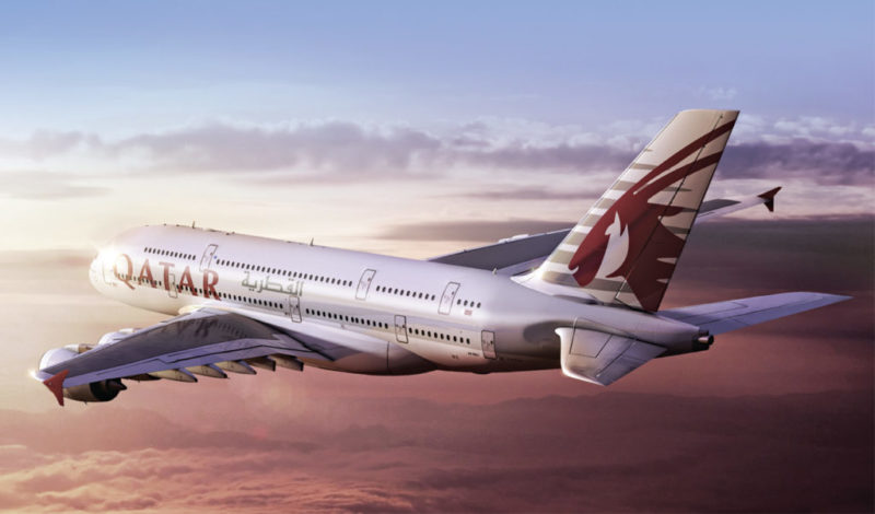 A Qatar Airways A380 plane. Photo: Qatar Airways